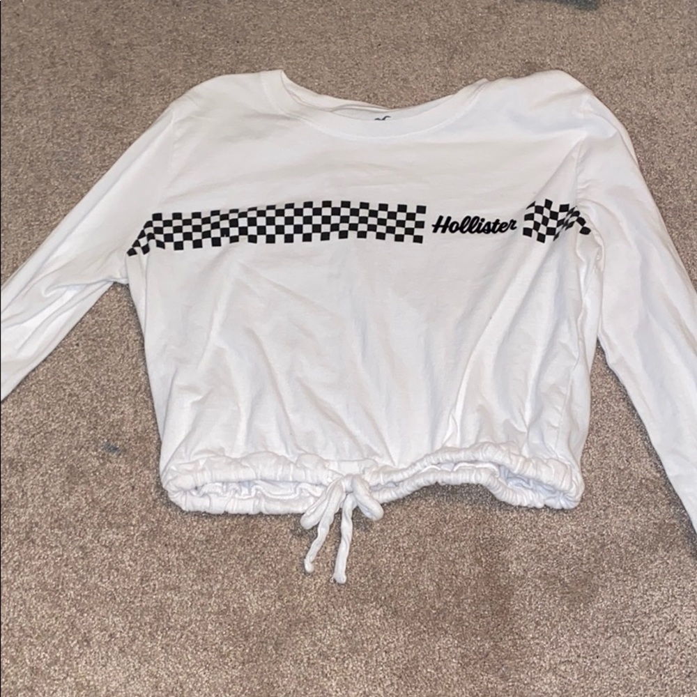 hollister cropped shirt